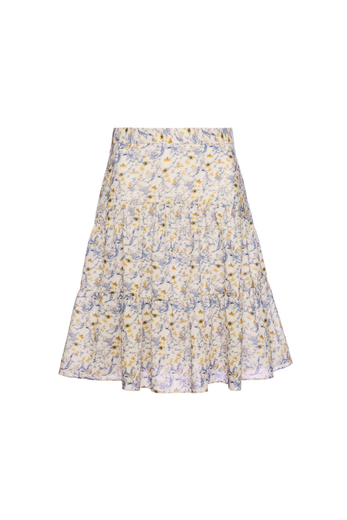 Riviera Skirt - Indigo Anemone Linen