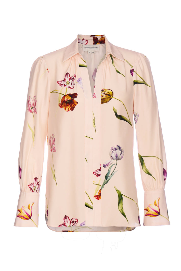Laurel Blouse - Blush Tulip