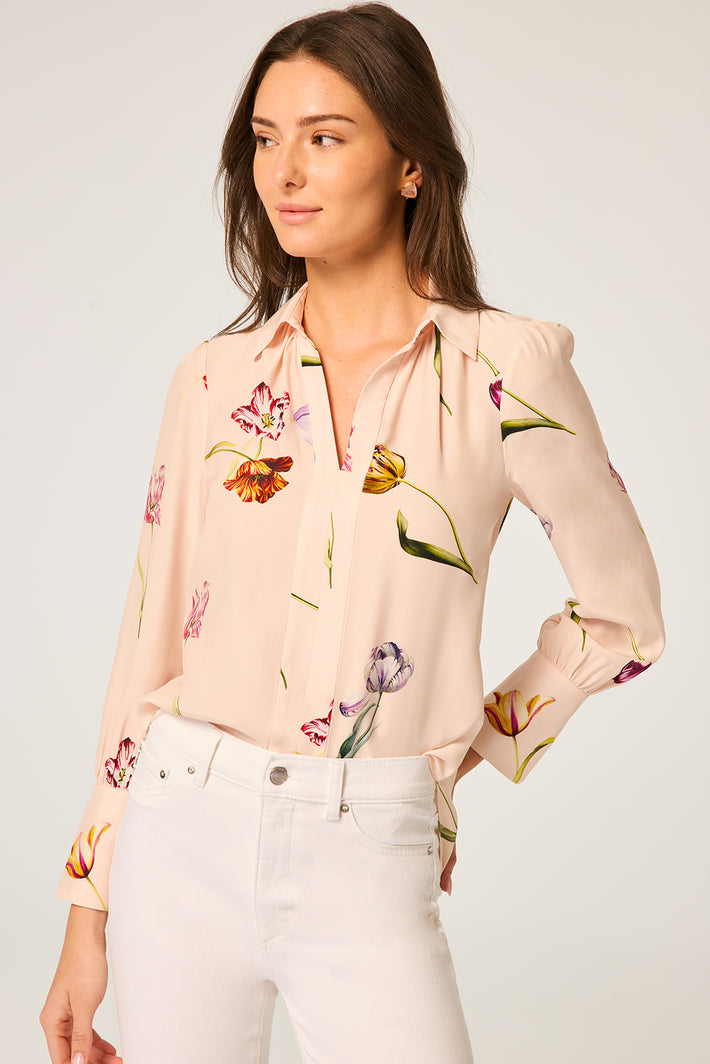 Laurel Blouse - Blush Tulip