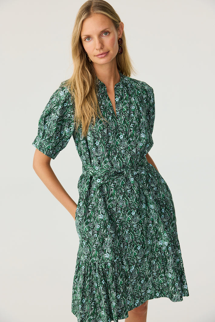 Marigold Dress - Emerald Wildflower