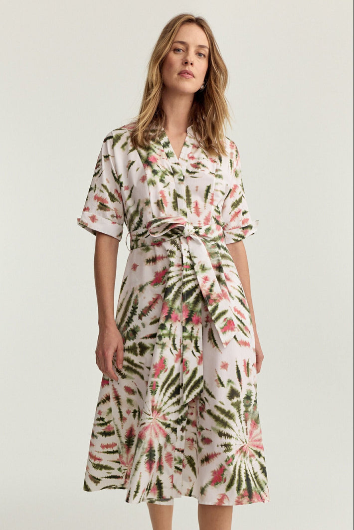 Orchard Dress Pink Tie Dye