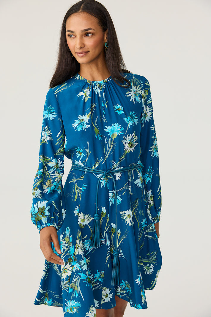 Petal Dress - Teal Chamomile