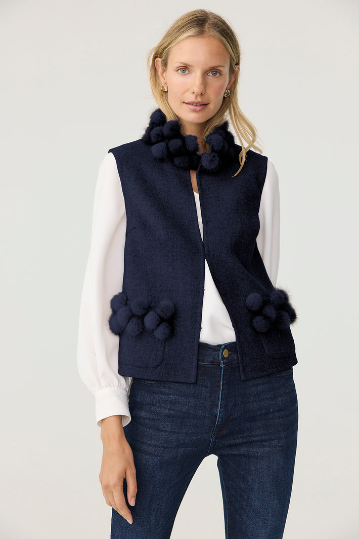 Pompette Vest - Navy