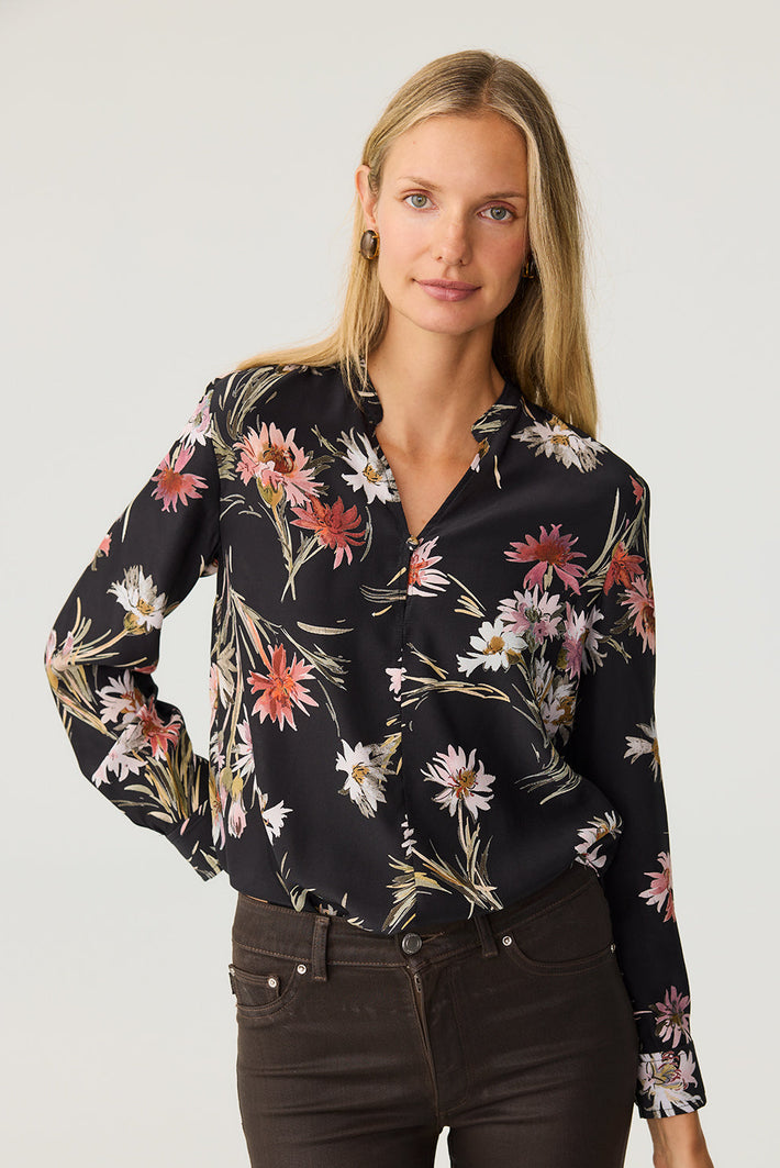 Savannah Blouse - Chocolate Chamomile