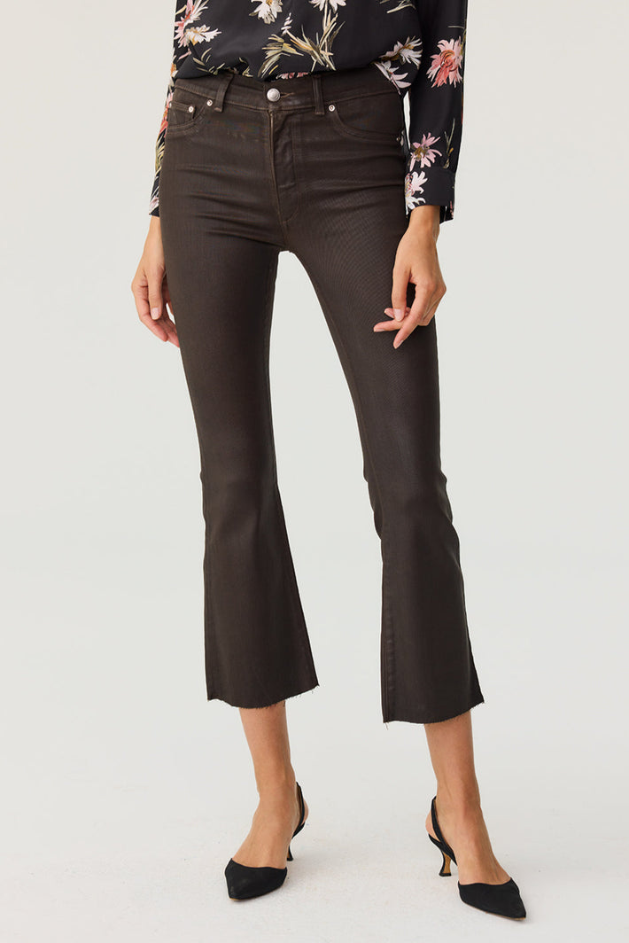 Bridget Boot Crop Jean - Chocolate Coated
