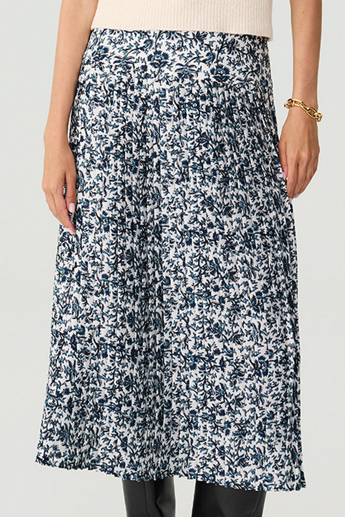 Vesper Skirt - Blue Vine Twill