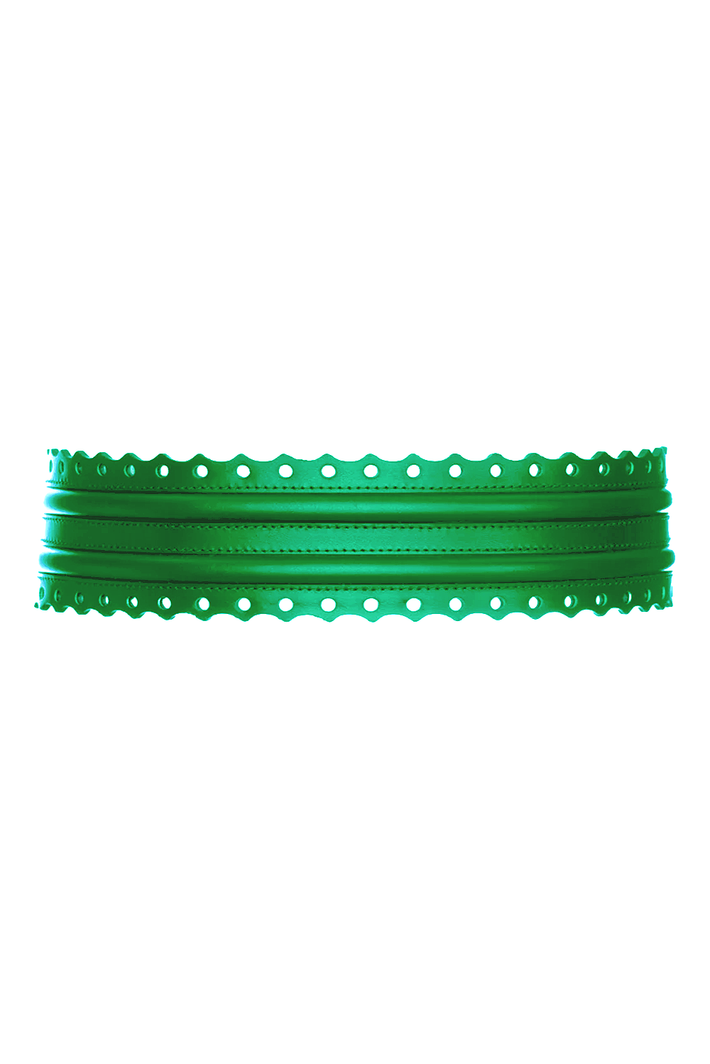 Fretwork Belt - Green