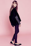 Shearling Cocoon Vest - Black