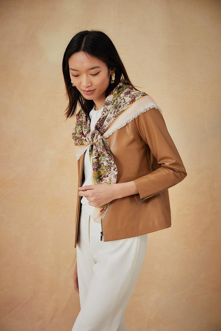 Merino Scarf - Blush English Garden