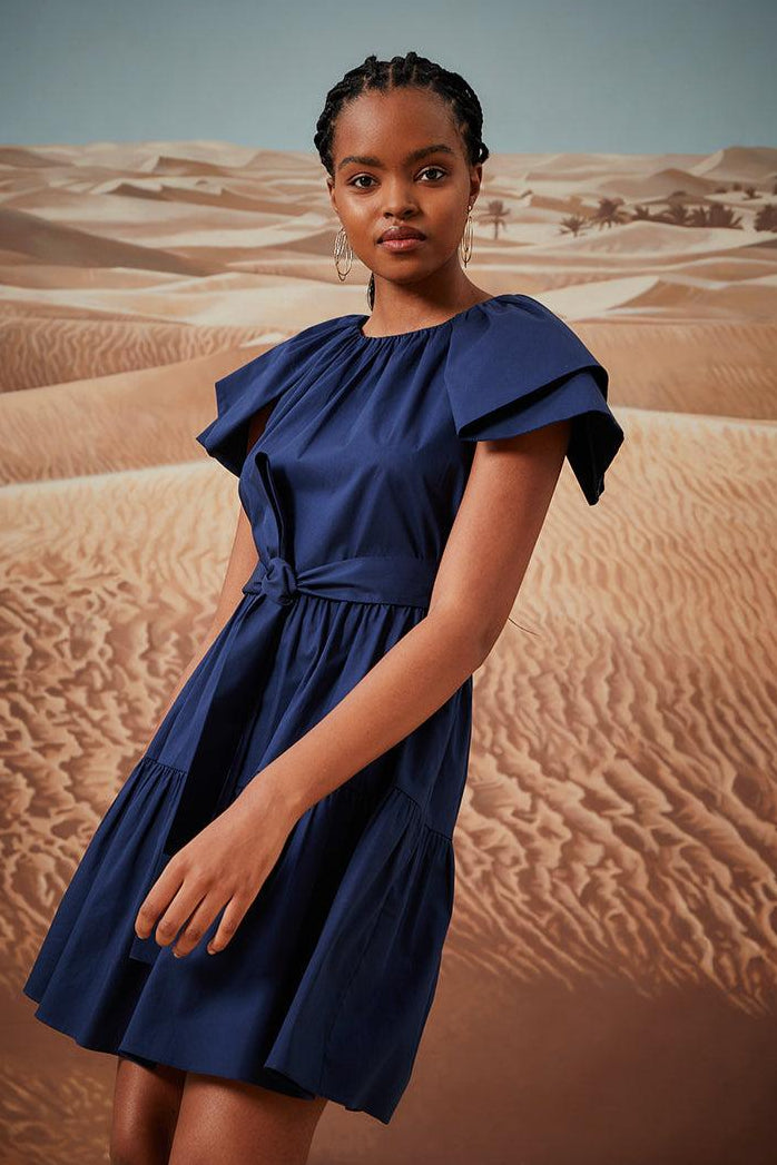 Ophelia Dress - Navy