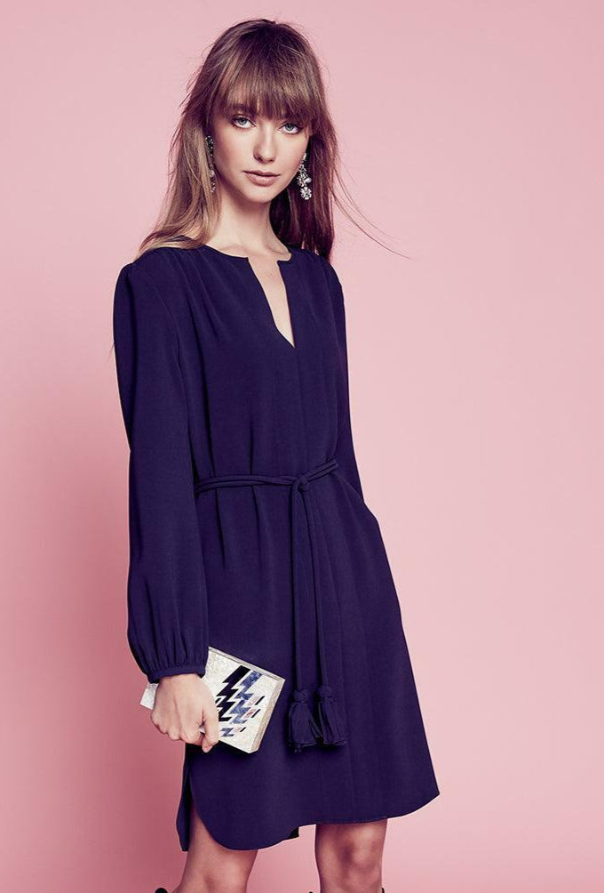 Classic Shirt Dress - Dark Navy