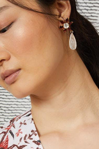 Isnik Floral Drop Earrings