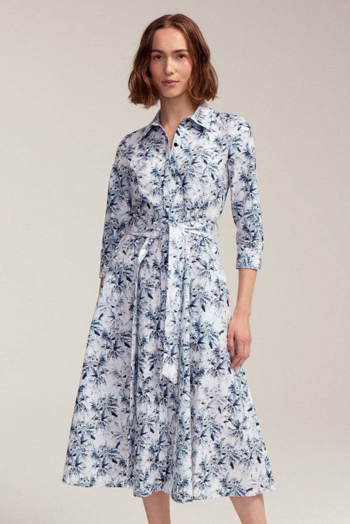 Hepburn Dress - Blue Lily