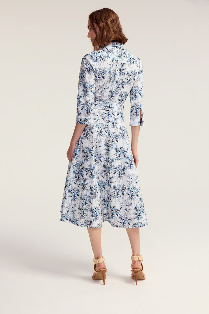 Hepburn Dress - Blue Lily