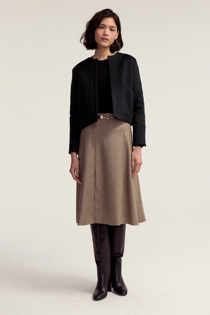 Bacall Skirt - Tawny Plaid