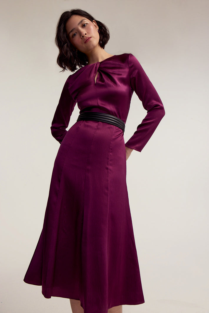 Ginger Dress - Plum Hammered