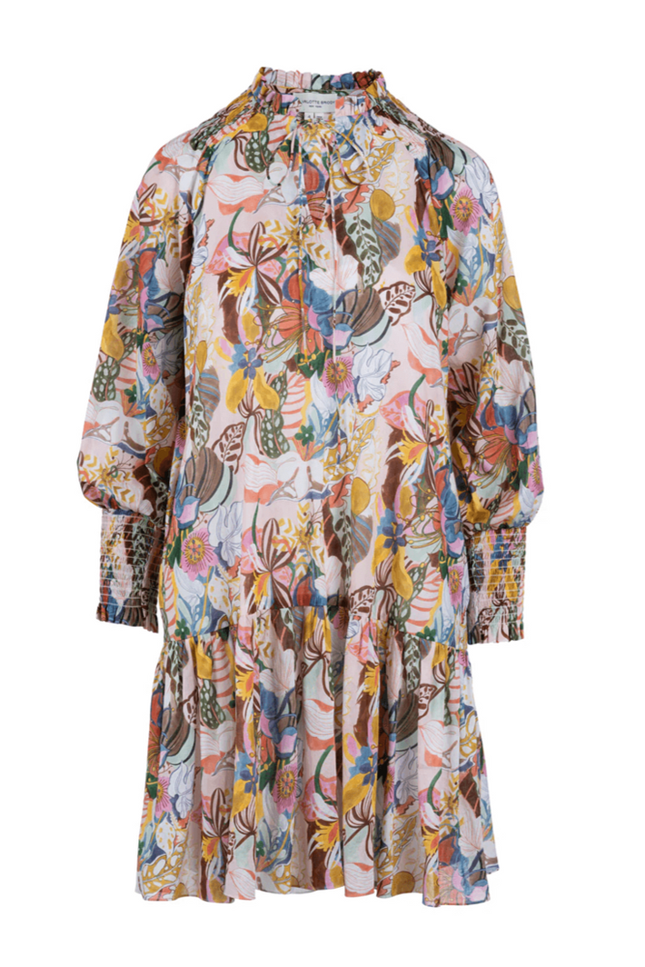 Blye Dress - Rainbow Groovy Blooms