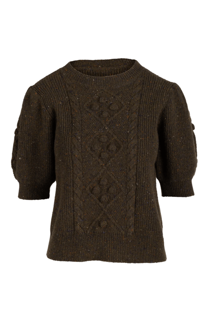 Cable Cleo Sweater - Loden
