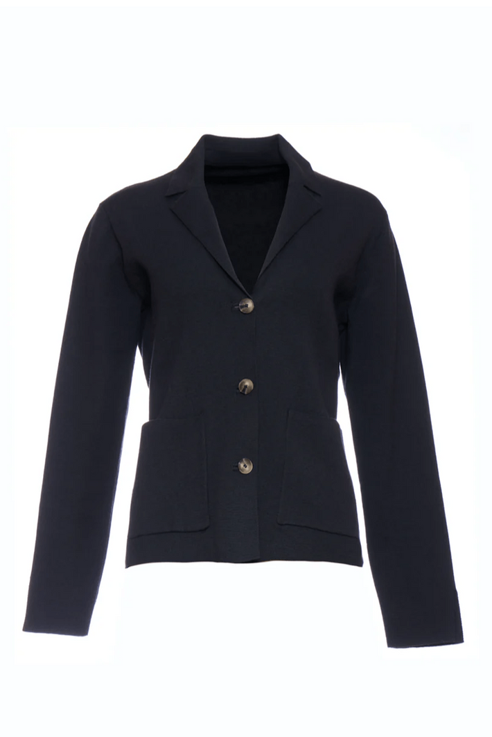 Brighton Knit Blazer - Navy