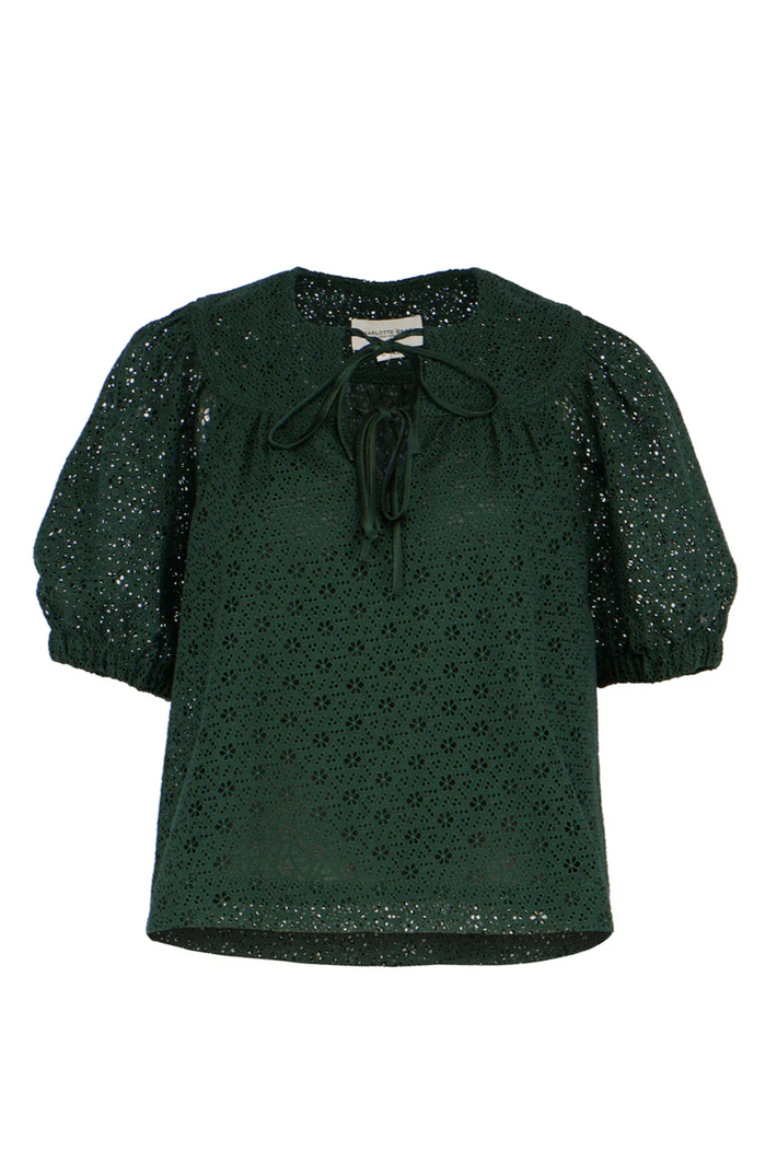 Belle Blouse - Hunter Green