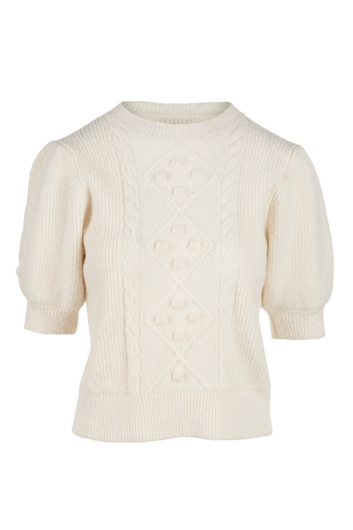 Cable Cleo Sweater - Ivory