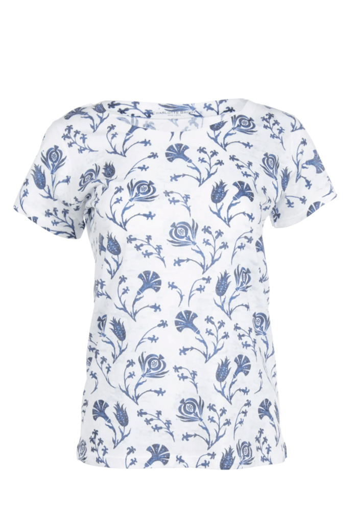 Burnout Tee - Navy Pomegranate