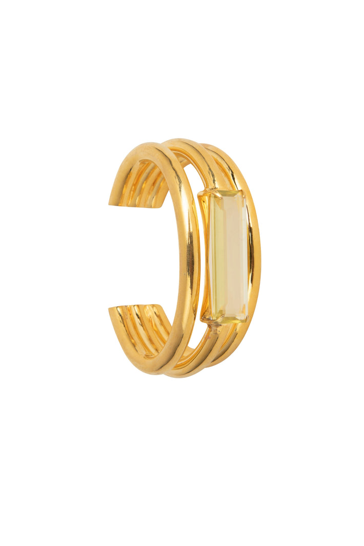 Lemon Quartz Cuff