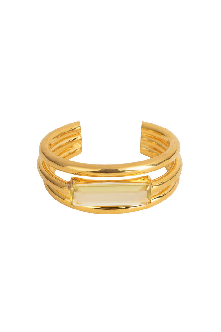 Lemon Quartz Cuff