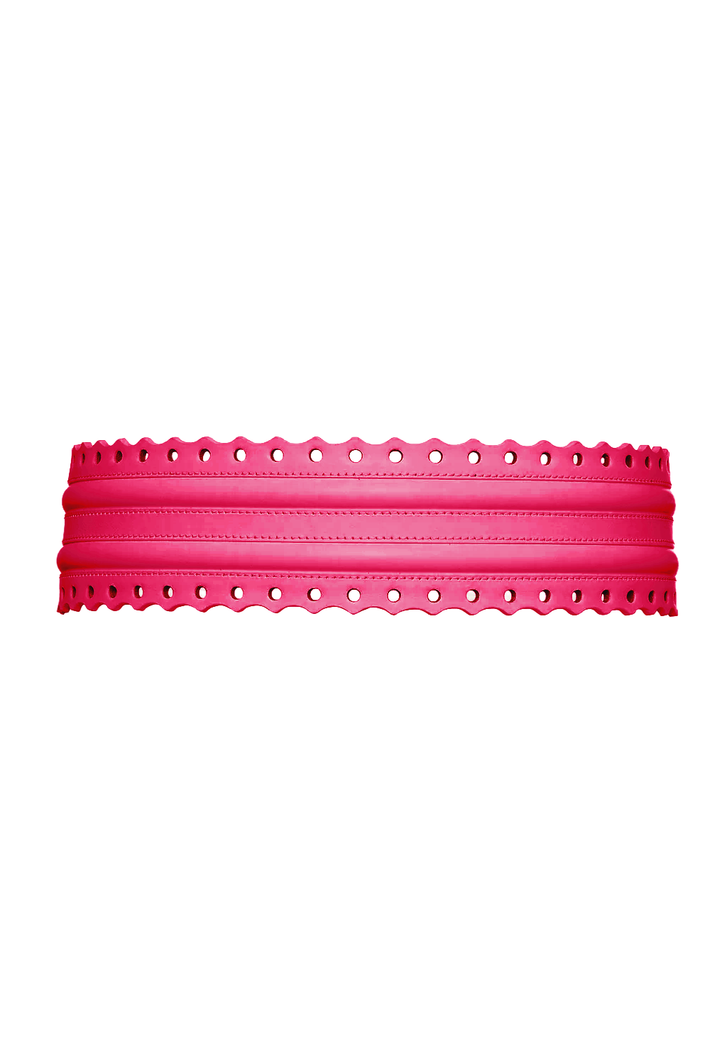 Fretwork Belt - Raspberry