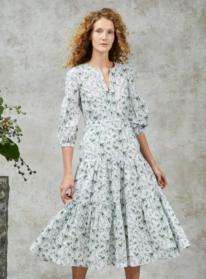 Acapulco Dress - Green Butterfly
