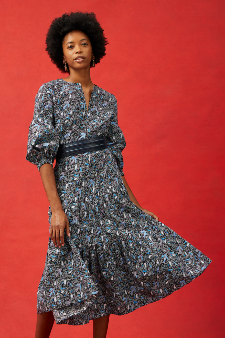 white christmas dresses Venus Dress – Shop Elan main image 1