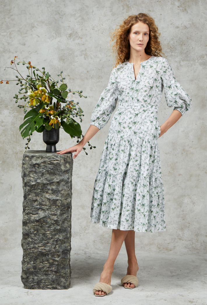 Acapulco Dress - Green Butterfly