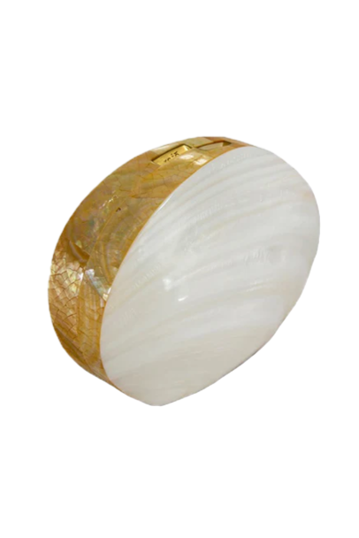 White Shell Minaudière