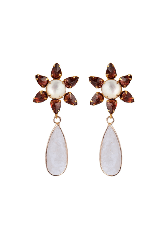 Isnik Floral Drop Earrings