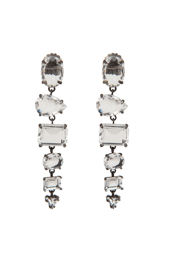 Gunmetal Drop Earrings