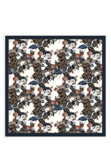 Silk Scarf - Ivory Persian Paisley