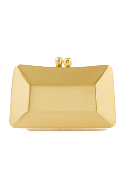 Brushed Matte Gold Clutch