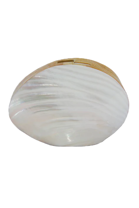 White Shell Minaudière