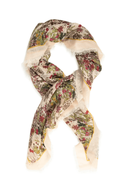 Merino Scarf - Blush English Garden