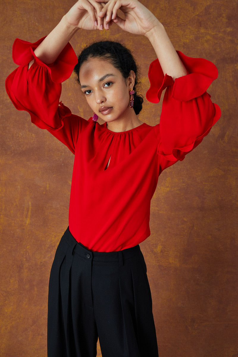 Aurora Blouse - Red