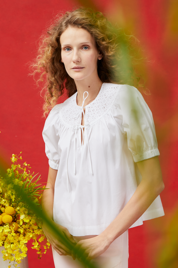 Belle Blouse - White