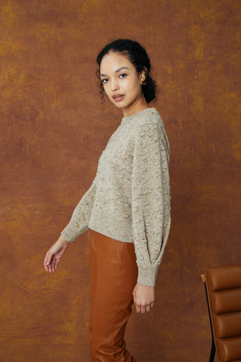 Berry Sweater - Sand Speckle