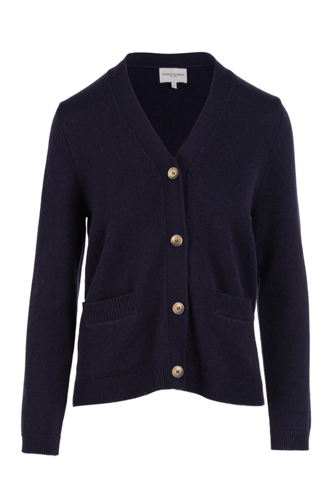 Cashmere Cardigan - Navy