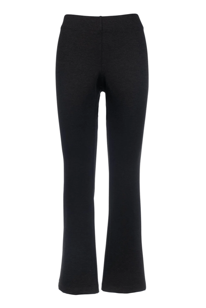 Full Length Flare Pant - Black Ponte