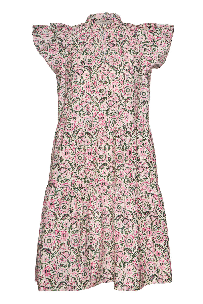 Ibiza Dress - Magenta Batik Poplin