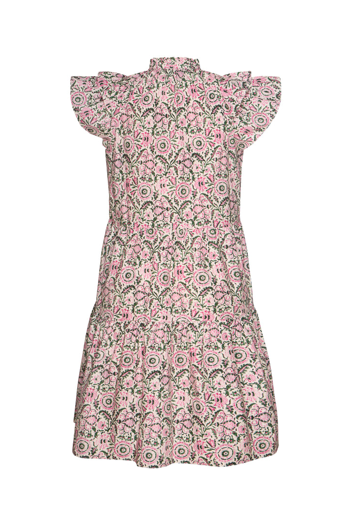Ibiza Dress - Magenta Batik Poplin