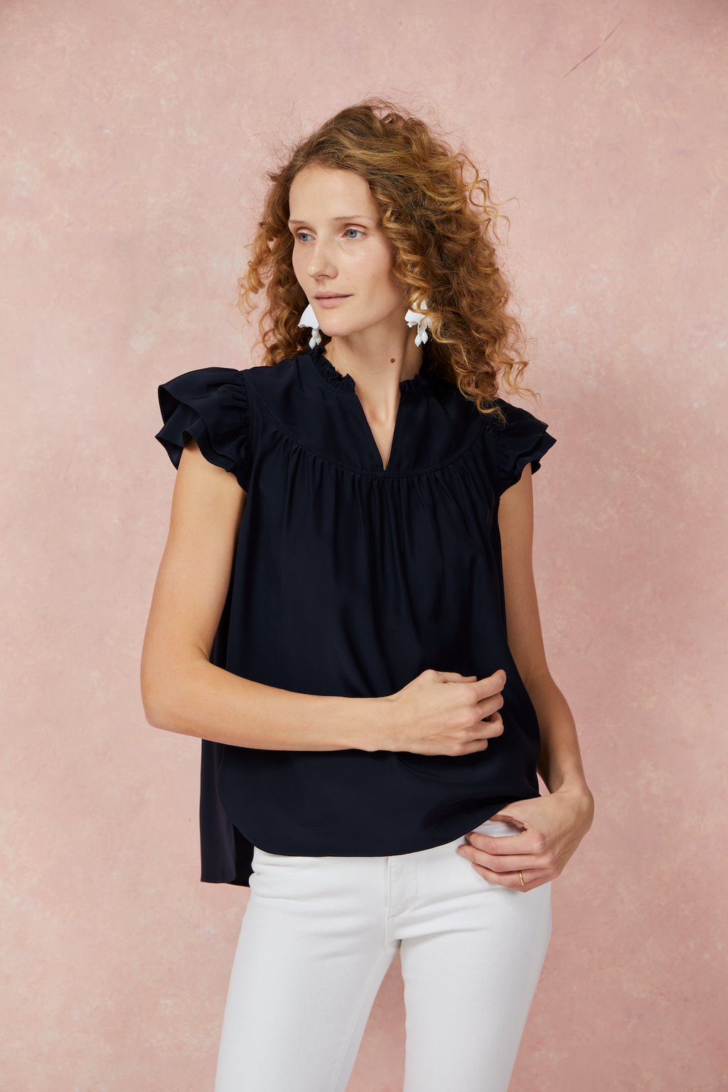 Dragonfly Blouse - Navy