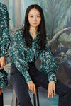 Isabella Blouse - Green Water Lily