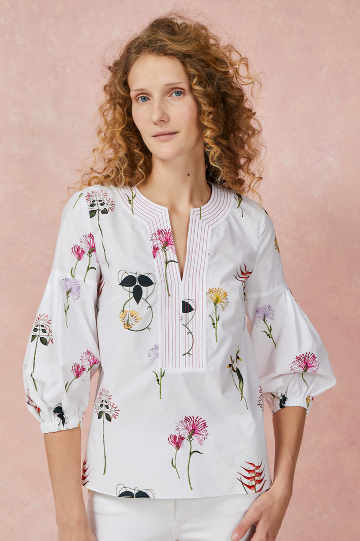 Fiesta Blouse - Frida's Garden