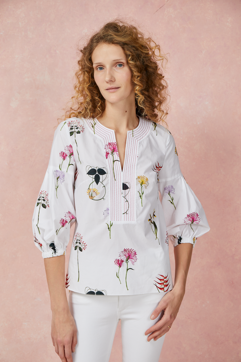 Fiesta Blouse - Frida's Garden